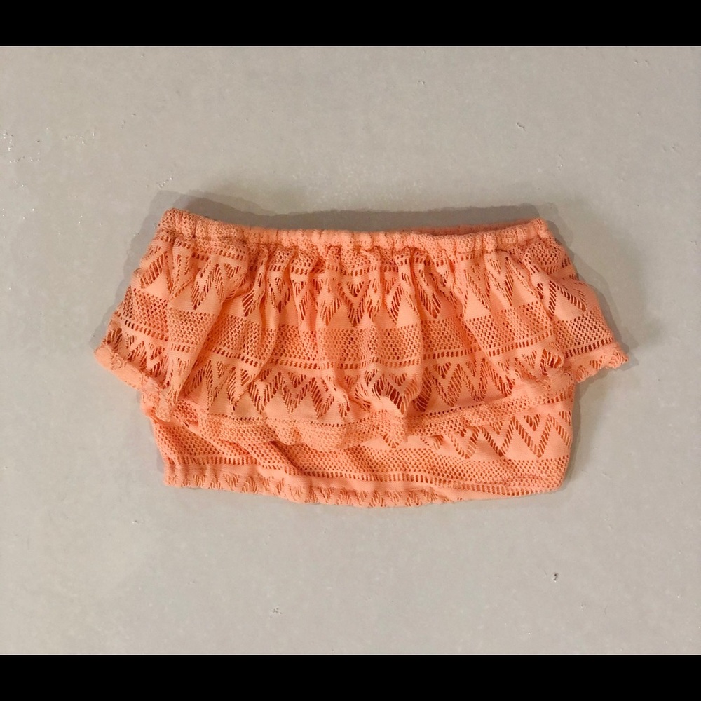 Peach Lace Crop